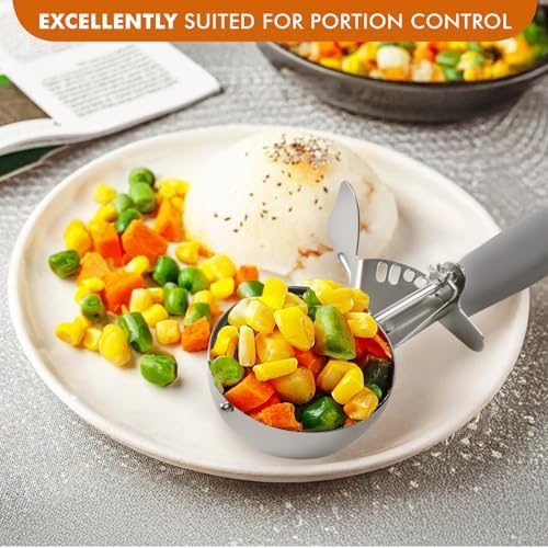 JUNADAEL J 4 OZ Scoop, Large Ice Cream Scoop With Trigger, Disher
