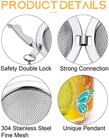 NSTaygate 2pcs Tea Steeper for Loose Tea,Tea Infuser Tea Balls for