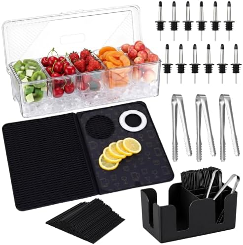 Didaey 518 Pcs Bartender Kit Bartending Supplies Bar Caddy Accessories