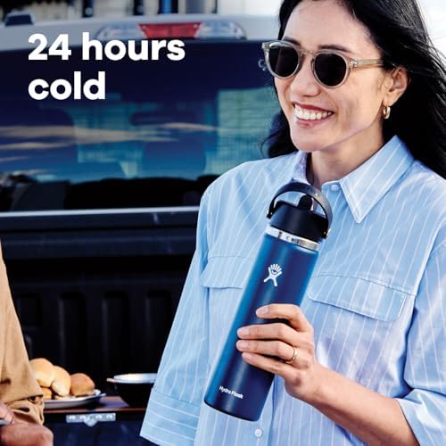 Hydro Flask Water Bottle - Insulated Stainless Steel - Wide Straw Lid