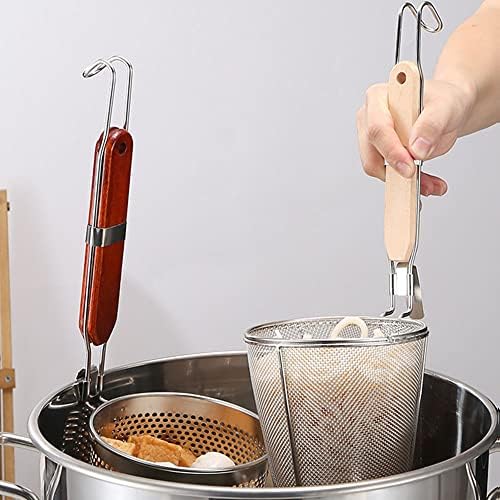 2 Pieces Pasta Strainer Basket Stainless Steel Fine mesh Pasta