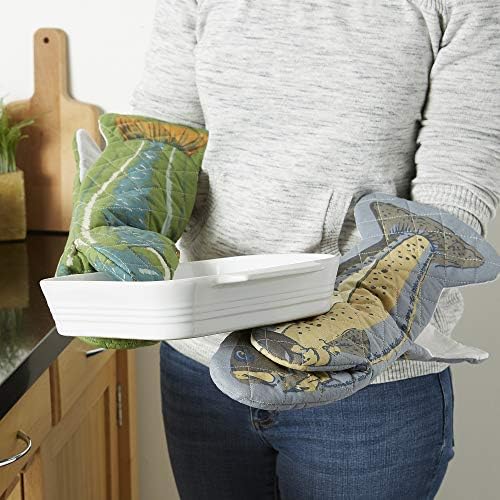 DII Cotton Fish Oven Mitts, Set of 2, 6 x 16.5