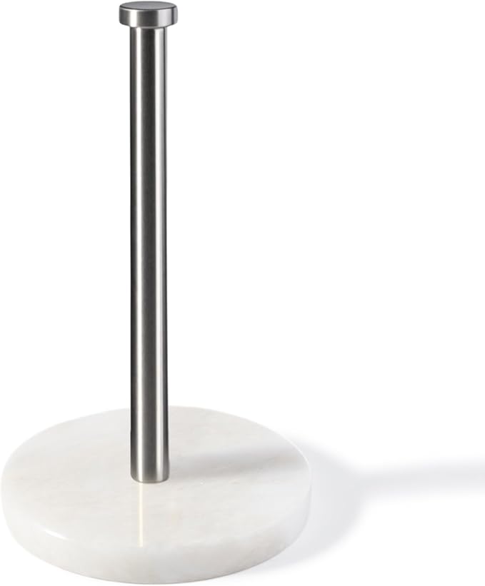 Koville African Genuine Marble Paper Towel Holder Countertop, by Koville