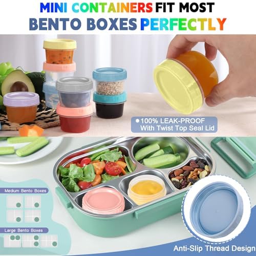 Yomarket 12pcs 2 oz Salad Dressing Container To Go Small Sauce