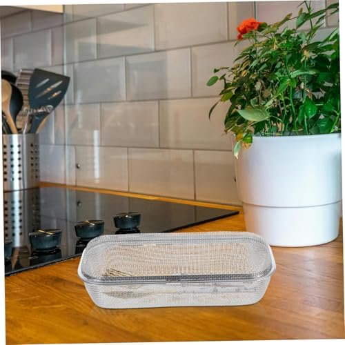 Stainless Steel Cutlery Rack Utensil Holder Protective Mesh for