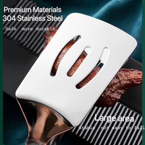 Anti-Scald Extended Handle Spatula Tongs 11.6 Inch Multifunctional