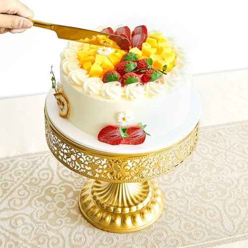 11 Pcs Gold Dessert Table Display Set, Metal Cake Stand Platters
