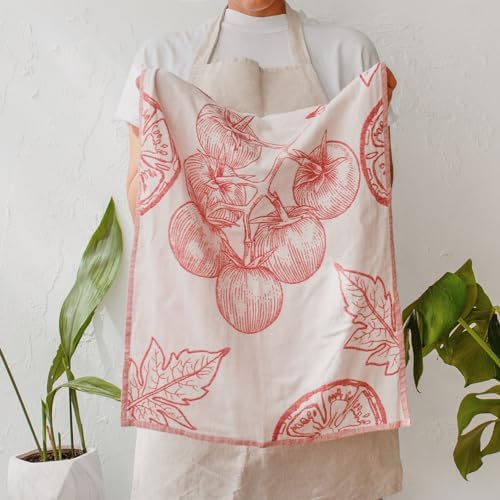 sea me at home Dish Towels for Kitchen, Jacquard Tea Towel Set