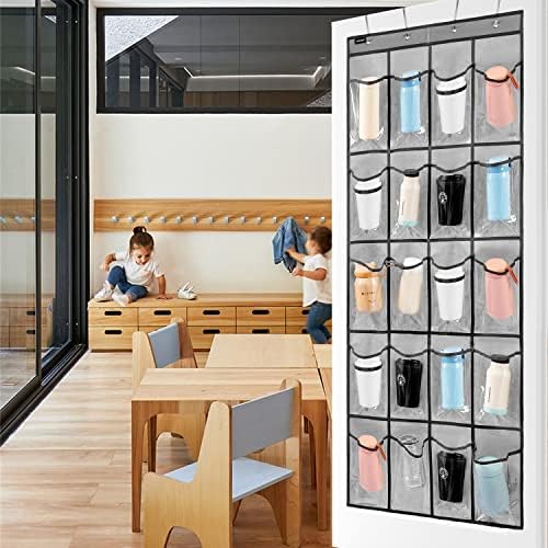 Over Door Hanging Water Bottle Holder Cup Organizer for Kitchen Pantry