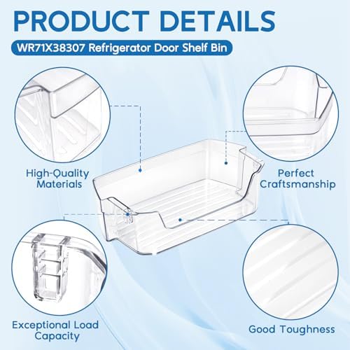 WR71X38307 Refrigerator Door Shelf Bin fit for GE Refrigerators