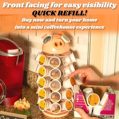 Made Easy Kit Carousel Coffee Pod Holder, Compatible with Keurig