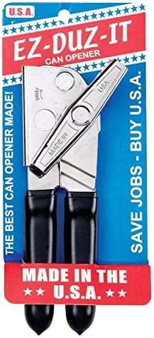 Manual CAN OPENER Grips EZ DUZ IT Gauge Chromed Steel