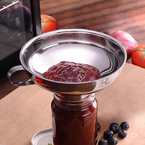 Delove Canning Funnel with Strainer for Wide and Regular Mason Jars