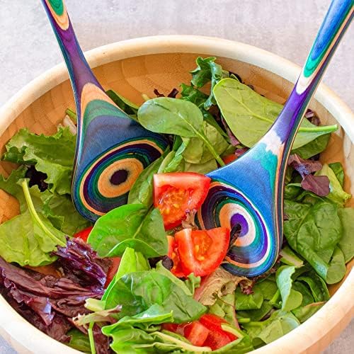 Totally Bamboo Baltique Mumbai Collection Wooden Salad Serving Utensil