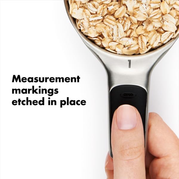 OXO Good Grips 4 Piece Stainless Steel Measuring Cups with Magnetic