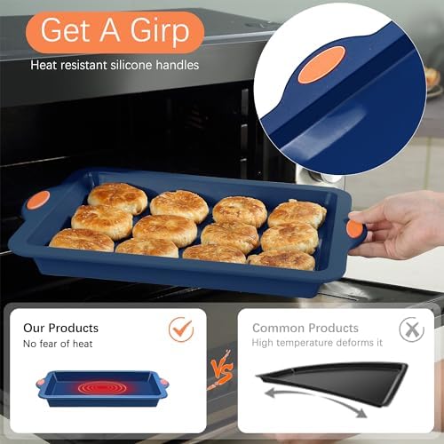 To encounter Silicone Baking Pans Set, 4 Pieces Nonstick Bakeware Set