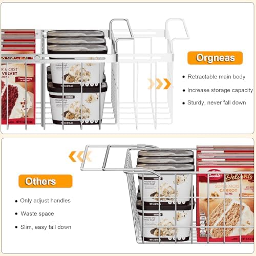 Orgneas Expandable Chest Freezer Organizer Bins