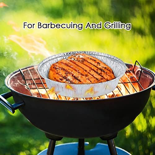 Non-Stick Round Disposable Air Fryer Aluminum Foil Liners 50PCS