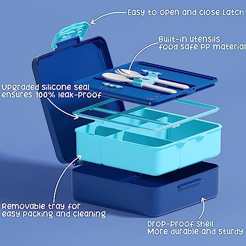Fimibuke Bento Lunch Box for Kids, Toddler Bento Box with 4