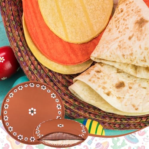 Honeydak 2 Pcs 12 Inch Tortilla Warmer Pouch,Clay Color