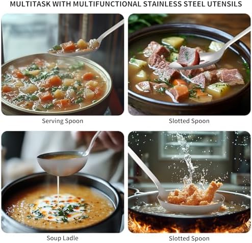 304 Stainless Steel Kitchen Utensil Set, 9-Piece