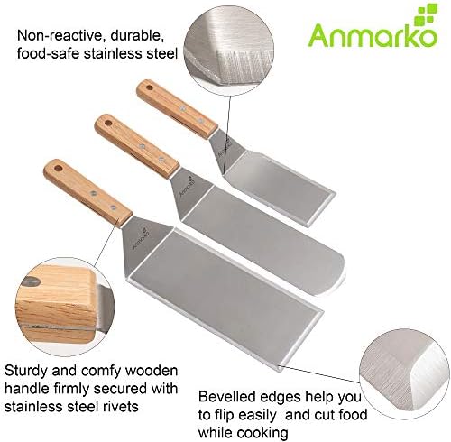 Stainless Steel Hamburger Turner Spatula Set