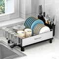 Large 304 Stainless Steel Dish Drying Rack, Black