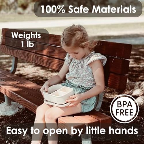 Ali+Oli Silicone Bento Box for Kids, Toddler