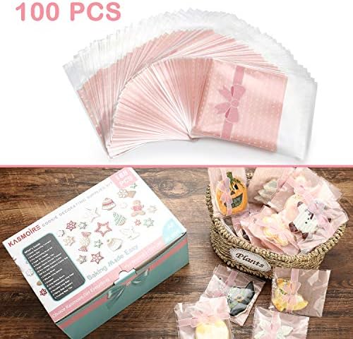 Kasmoire 188pcs Cookie Decorating Kit for Beginners and Decorator