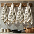 Striped Kitchen Towels for Family: Decorative Classic