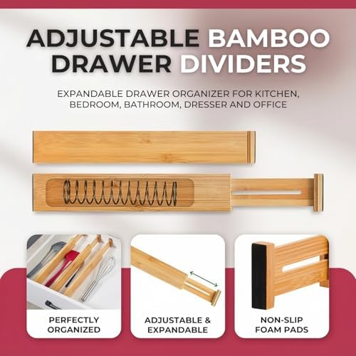 Adjustible Draw Divider, Adjustable Expandable Drawer Organizer with