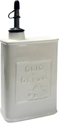 Fox Run White Ceramic Oil Can, 17 oz/500 ML Olive Oil Dispenser by foxrunbrands