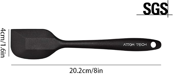 8 Inch Silicone Spatula Set, Food Grade High Temperature and Heat Resistant - Image 5