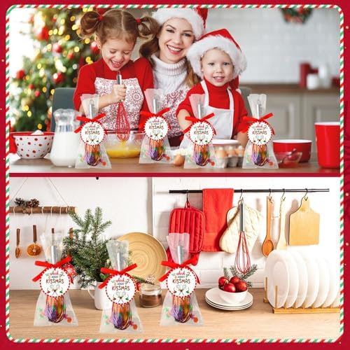 24 Sets Christmas Whisk Gifts Sets Xmas 304 Stainless Steel Whisk