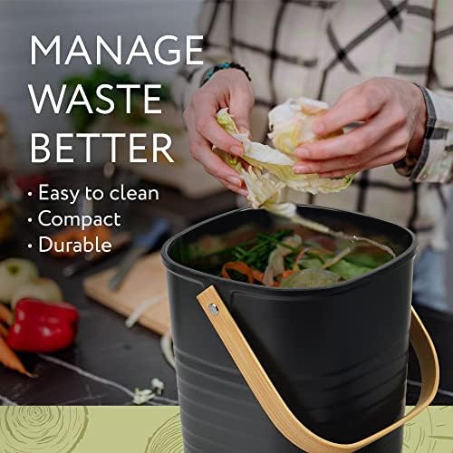 Impresa Compost Bins, 2 Pack, 1 Gallon