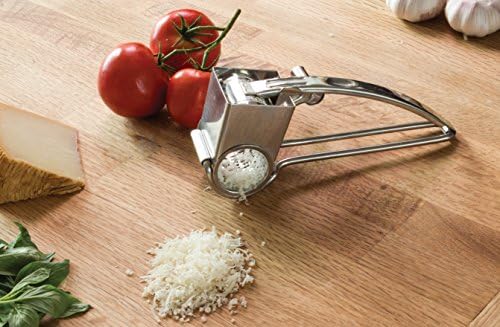 Fantes Rotary Cheese Grater, 18/8 Stainless Steel
