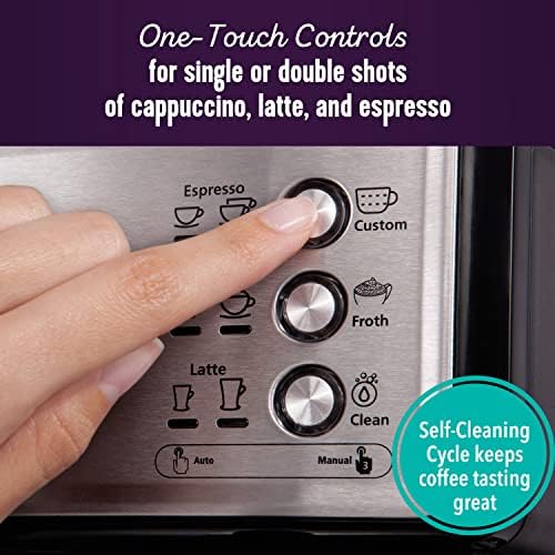 Mr. Coffee Espresso and Cappuccino Machine, Stainless Steel