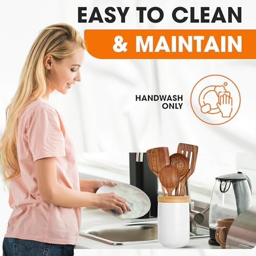 Cheer Collection 4-Piece Teak Wooden Utensil Set