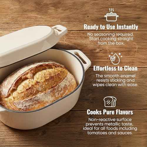 Dutch Oven for Bread Baking, 3.4 QT Bread Dutch Ovenfor Sourdough
