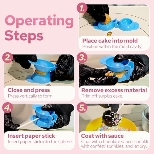 305Pcs Cake Pop Mold Kit with Sticks and Wrappers
