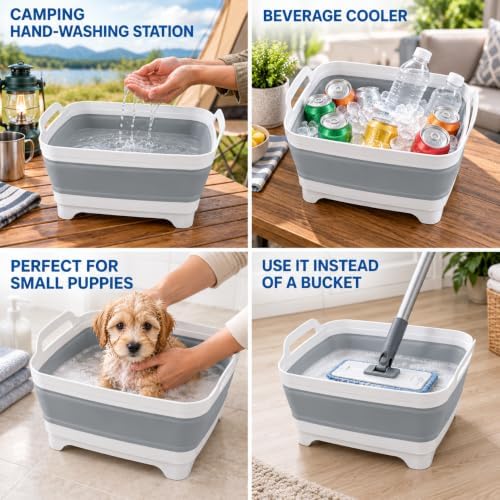 Collapsible Wash Basin, 2.4 Gal (9L)
