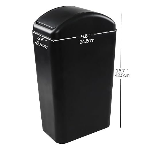 3.5 Gallons Capacity/ 14 Liter Plastic Trash Can, Garbage Bin - Image 3