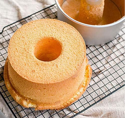 Tosnail 3 Pieces 6 Inches Aluminum Angel Food Cake Pan Round Cake Pan