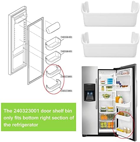 240323001 Refrigerator Door Shelf Bin Replacement, Compatible with