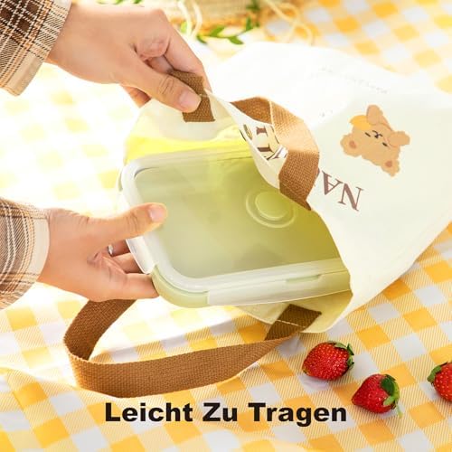 Collapsible Food Storage Containers with Airtight Lid & Air Vent