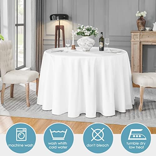 VidaFete Classic Series 6 Pack 120inch Round Polyester Table Cloth