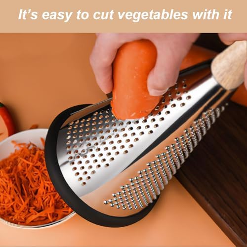 Cone Cheese Grater, 9.6 Inch Grater and Zester for Cheese, Vegetables
