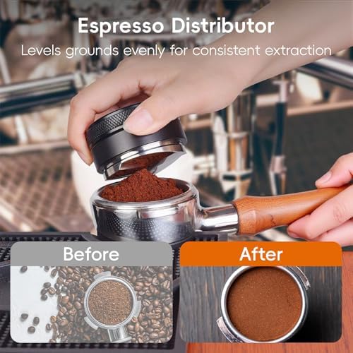 7 Pcs 58mm Espresso Tamper Tools Accessories Kit for Coffee WDT Tool