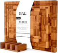 Bamboo Cutting Board Set of 3 in Large, XL and XXL Sizes, Heavy Duty