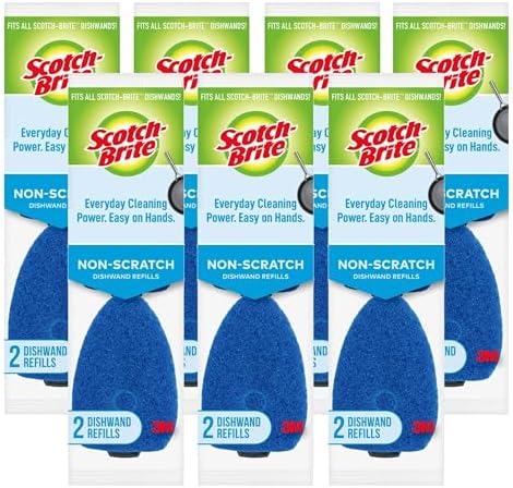 Scotch-Brite Non-Scratch Dishwand Refill Kit, 14 Refill Pads
